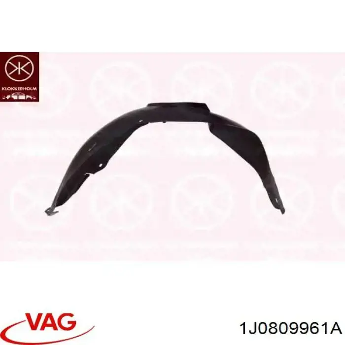 Підкрилок переднього крила, лівий VAG 1J0809961A ціна, від 7.90 USD