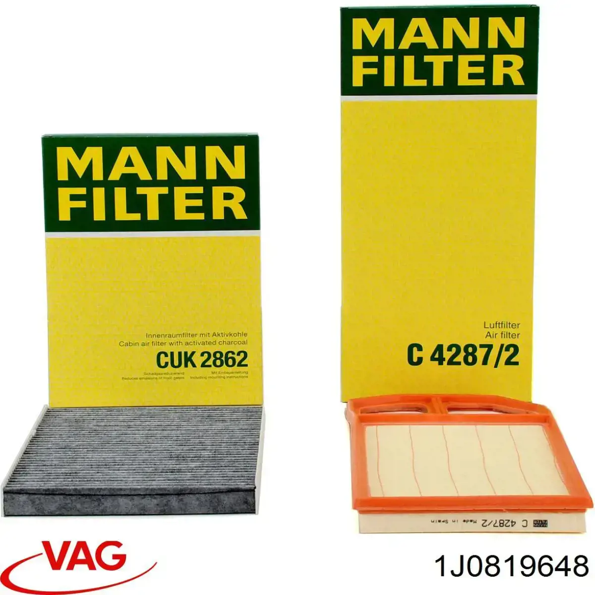 Фільтр салону 1J0819648 VAG