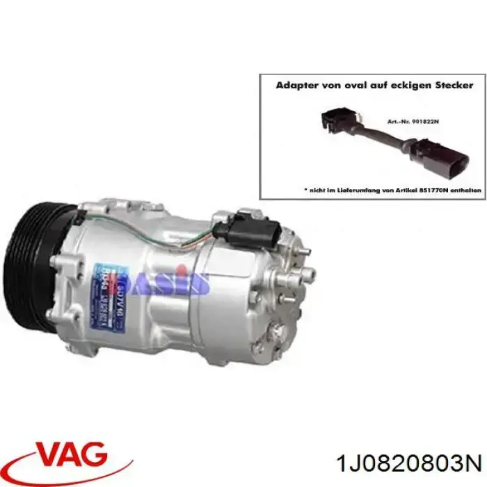 Купити 1J0820803N VAG Компресор кліматичної установки