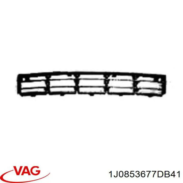 Купити 1J0853677DB41 VAG Решітка переднього бампера, центральна
