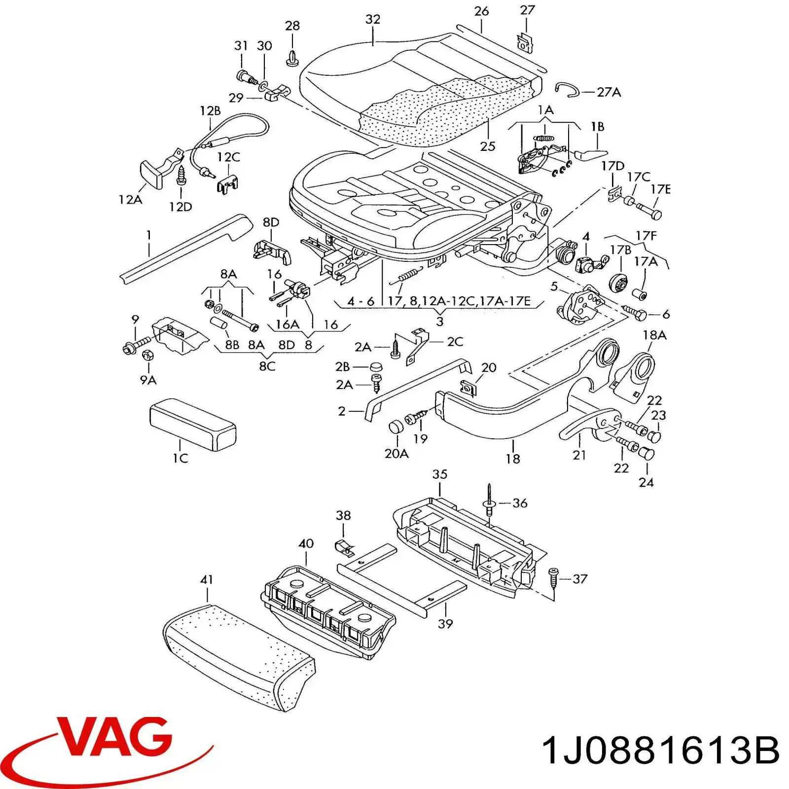  VAG 1J0881613B ціна, від 62.50 USD