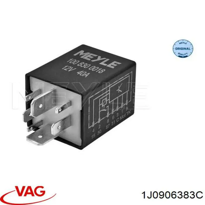 Реле електробензонасосу VAG 1J0906383C ціна, від 15.20 USD