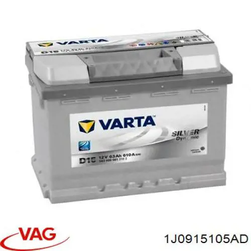 Батарея акумуляторна VAG 1J0915105AD ціна, від 113.61 USD