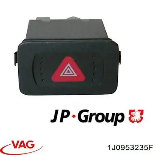 Купити 1J0953235F VAG Кнопка включення аварійного сигналу