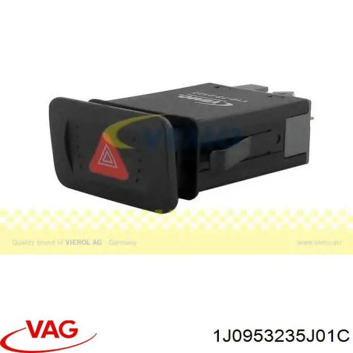 Кнопка ввімкнення аварійного сигналу 1J0953235J01C VAG