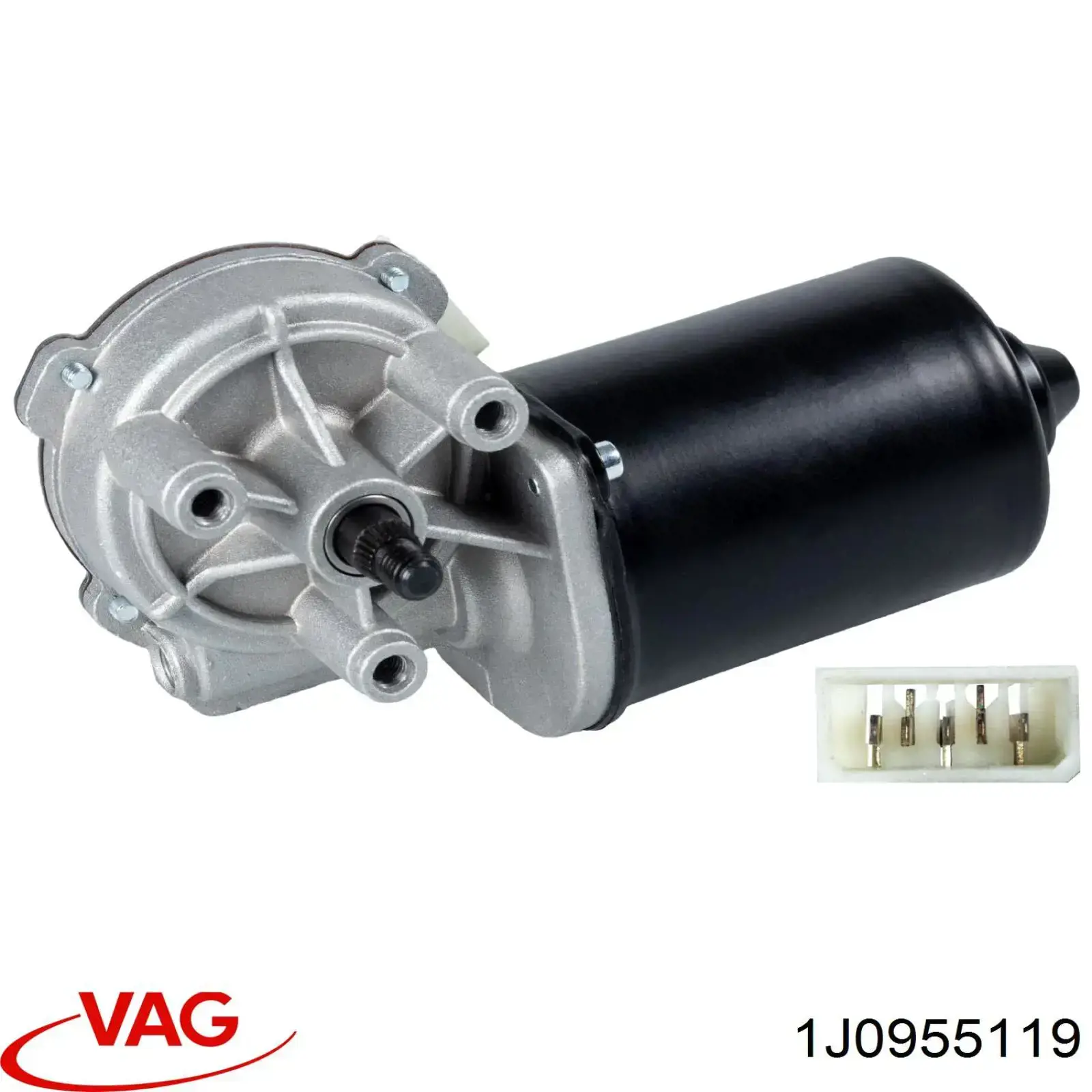Двигун склоочисника лобового скла (трапеції) 1J0955119 VAG
