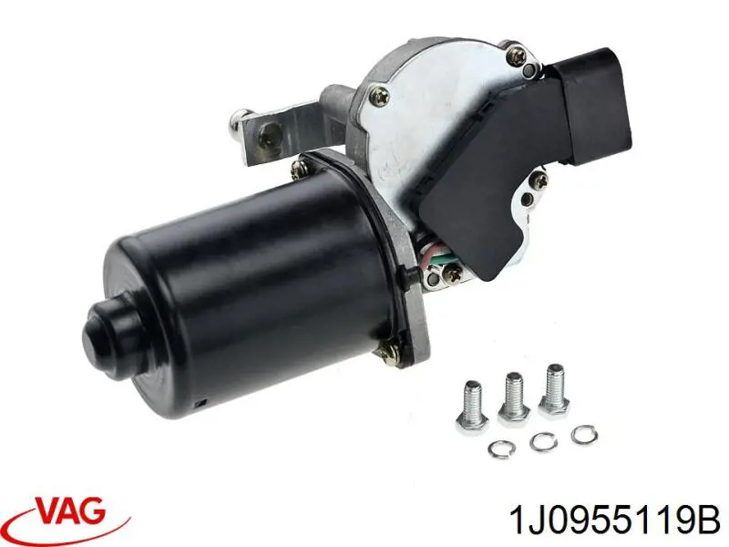 Двигун склоочисника лобового скла (трапеції) 1J0955119B VAG