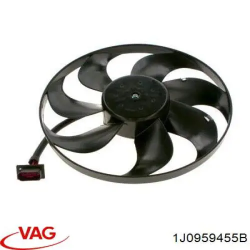 Купити 1J0959455B VAG Електровентилятор охолодження в зборі (двигун + крильчатка)