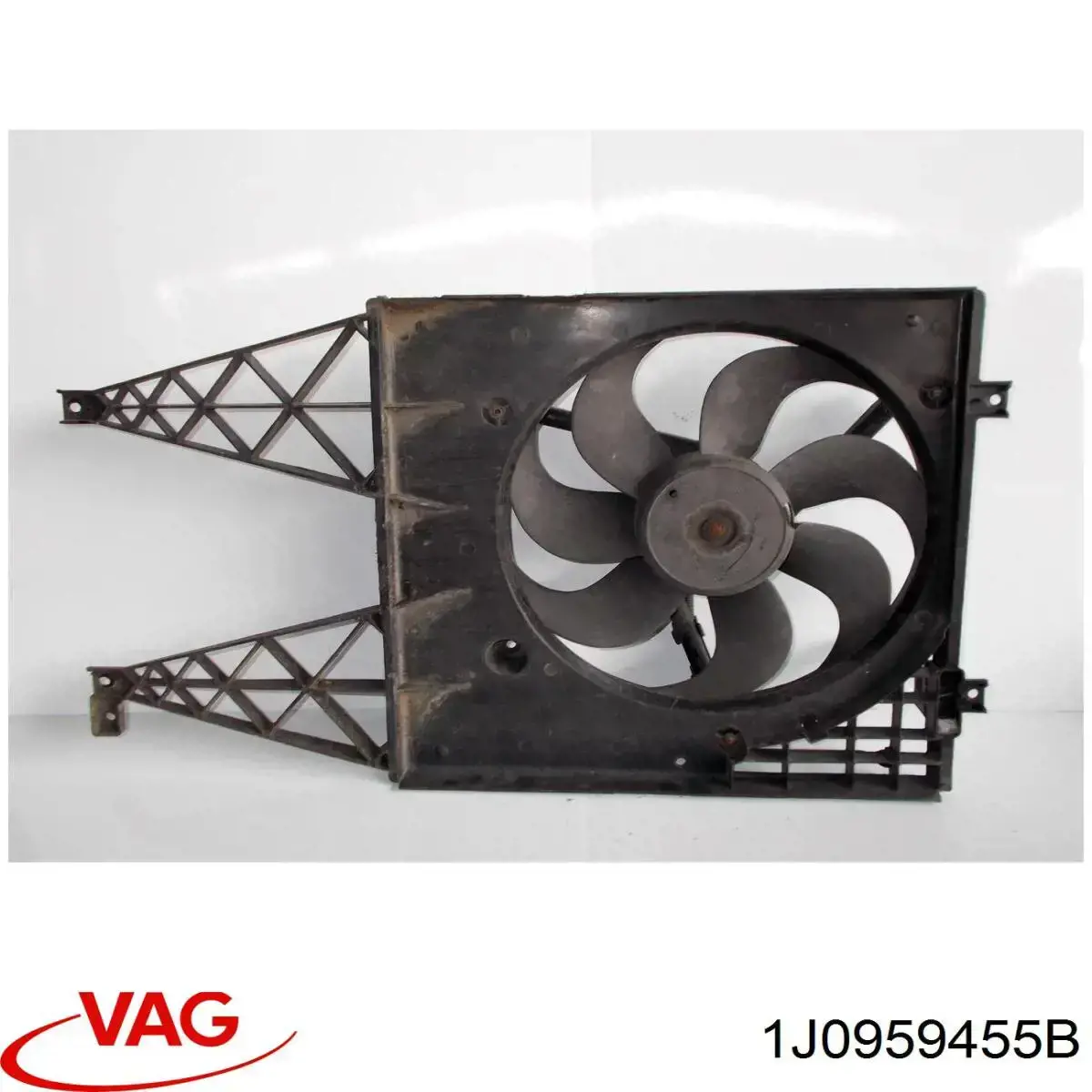 1J0959455B VAG електровентилятор охолодження в зборі (двигун + крильчатка)
