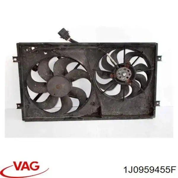 1J0959455F VAG електровентилятор охолодження в зборі (двигун + крильчатка)