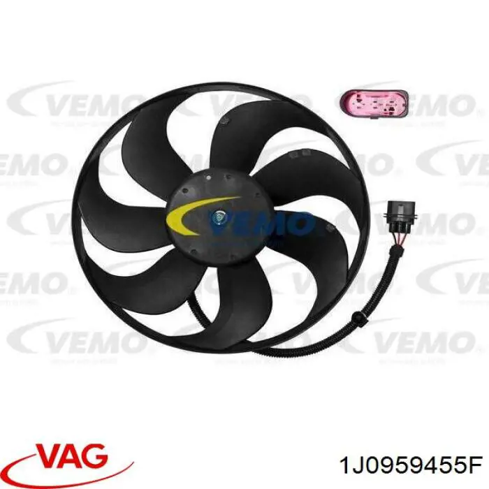 Вентилятор радіатора VAG 1J0959455F ціна, від 44.40 USD
