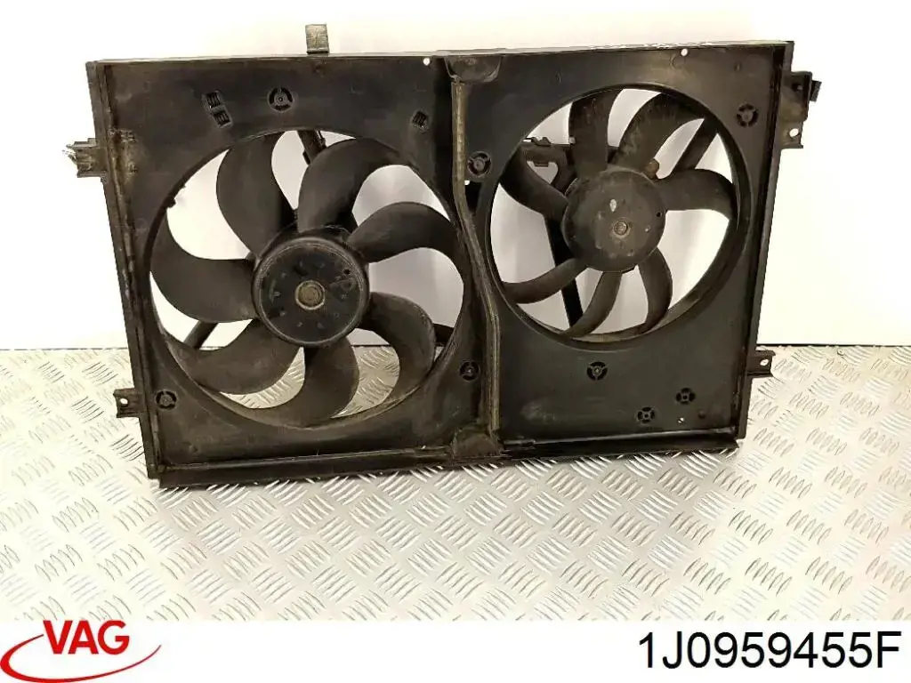 Купити 1J0959455F VAG Електровентилятор охолодження в зборі (двигун + крильчатка)