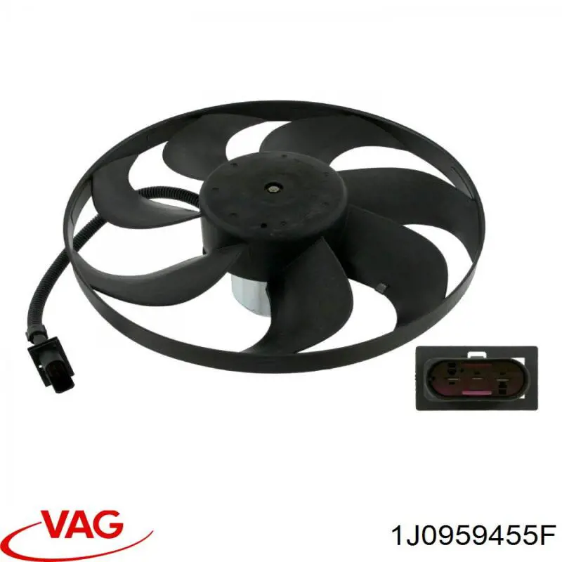 1J0959455F VAG Електровентилятор радіатора