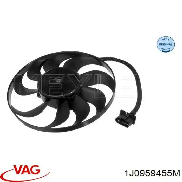 1J0959455M VAG Вентилятор системи охолодження правий