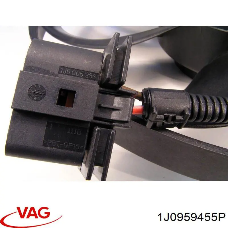 Купити 1J0959455P VAG Електровентилятор охолодження в зборі (двигун + крильчатка)