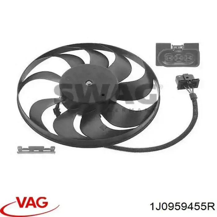 Купити 1J0959455R VAG Вентилятор/крильчатка радіатора охолодження