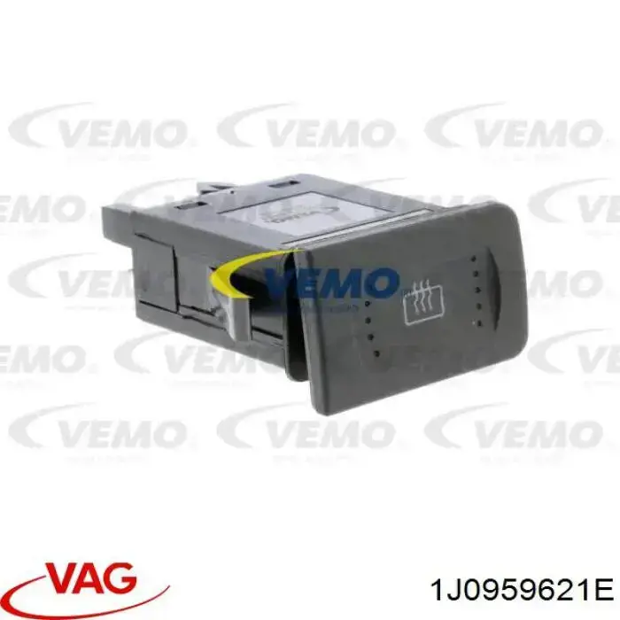 Купити 1J0959621E VAG Кнопка вмикання обігріву заднього скла