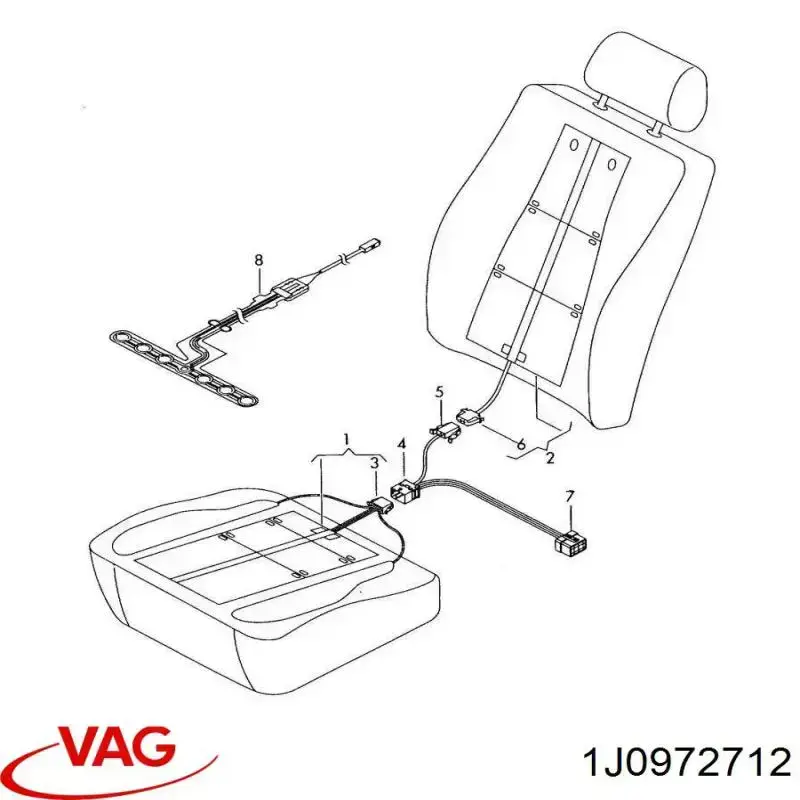  VAG 1J0972712 ціна, від 2.50 USD