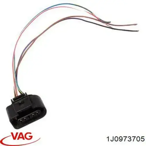 Роз'єм (фішка) датчика витрати повітря VAG 1J0973705 ціна, від 2.82 USD