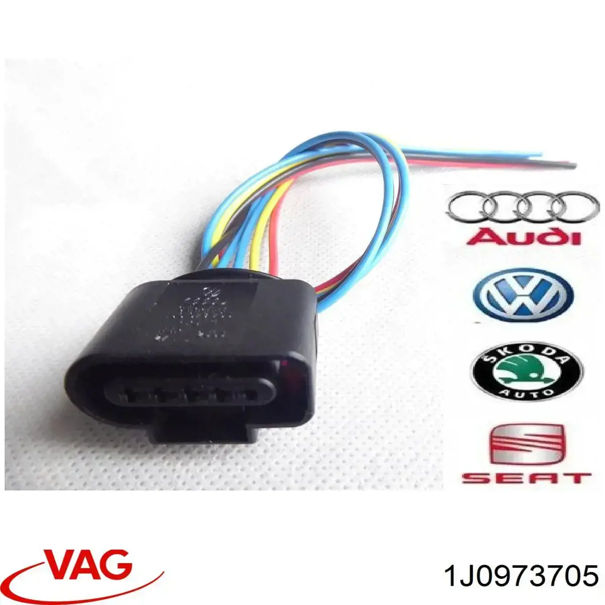 Купити 1J0973705 VAG Роз'єм (фішка) датчика витрати повітря