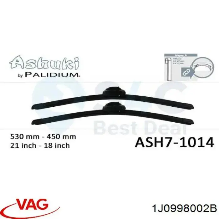 Купити 1J0998002B VAG Безконтактні двірники