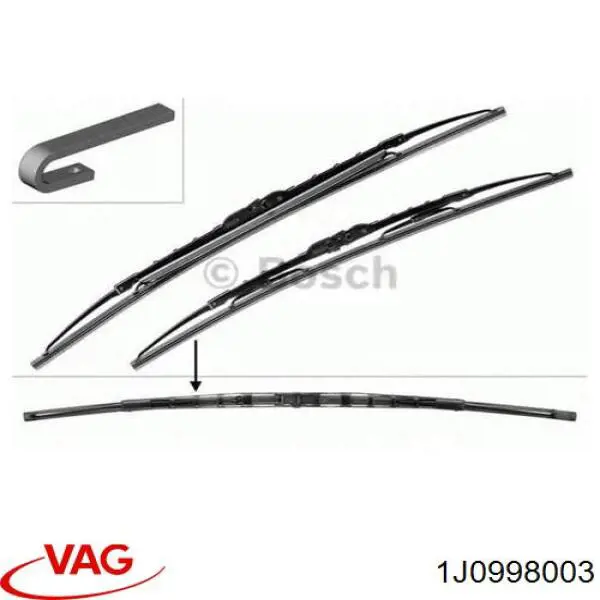 1J0998003 VAG Склоочисники лобового скла