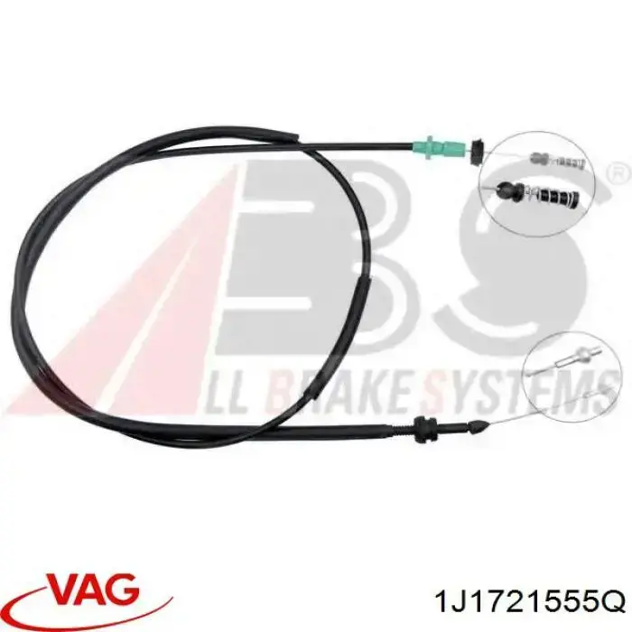 Купити 1J1721555K VAG Трос газу