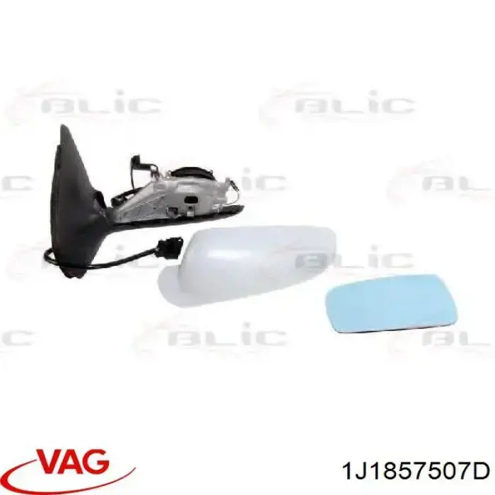 Ліве бічне дзеркало VAG 1J1857507D ціна, від 35.69 USD
