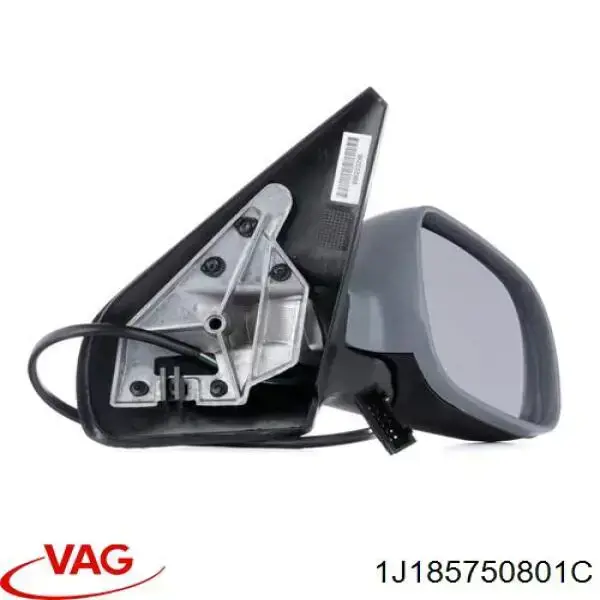 Купити 1J185750801C VAG Корпус дзеркала заднього виду, правий
