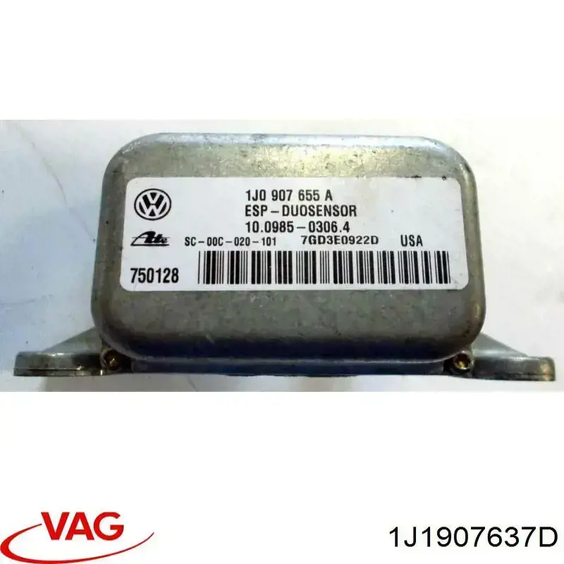 Датчик кутової швидкості повороту автомобіля VAG 1J1907637D