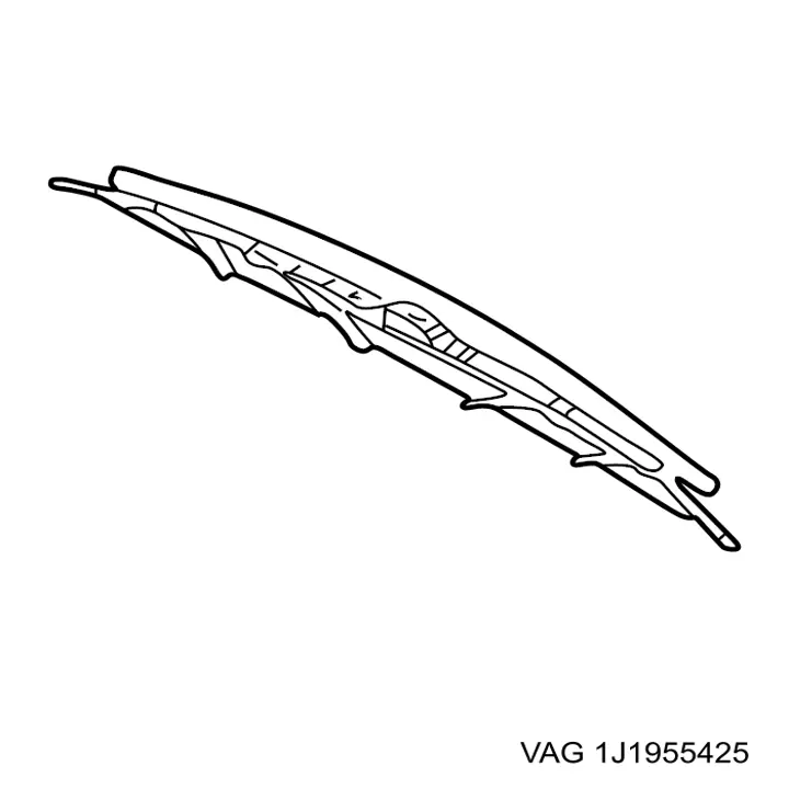 Щітка-двірник лобового скла, водійська VAG 1J1955425 ціна, від 23.27 USD