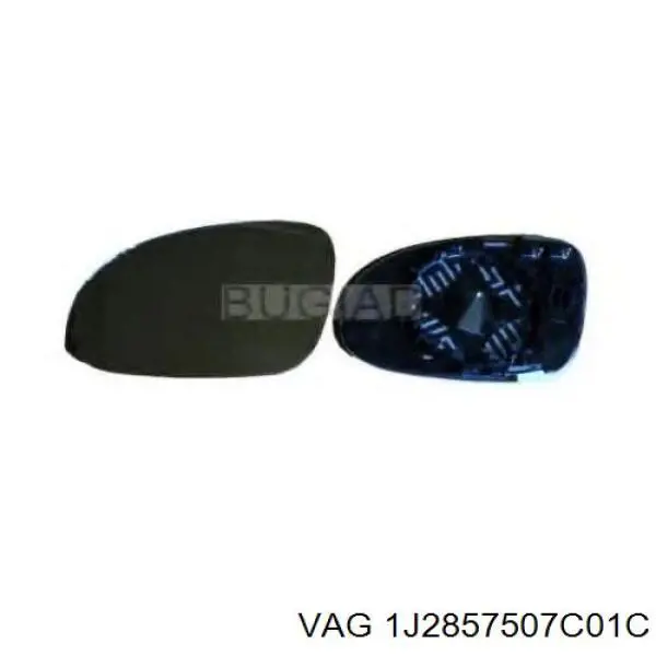 Купити 1J2857507C01C VAG Корпус дзеркала заднього виду, лівого