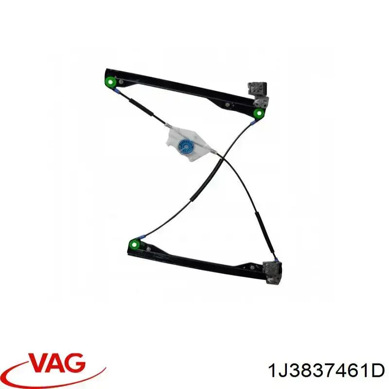 Склопідйомник передньої лівої двері 1J3837461D VAG