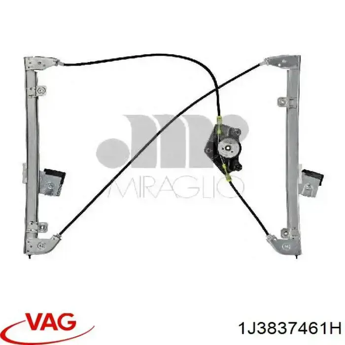 Склопідйомник передньої лівої двері 1J3837461H VAG