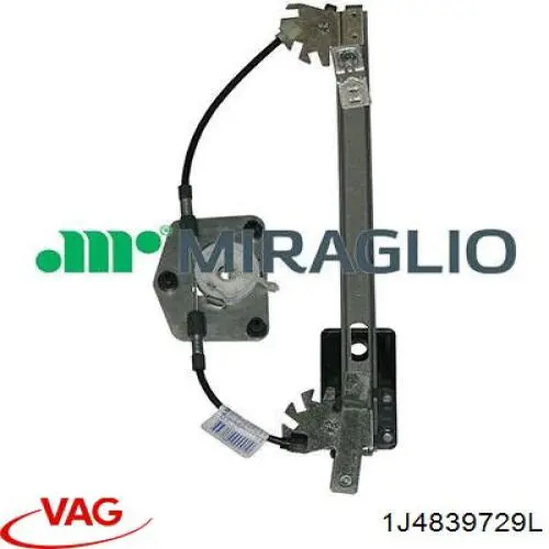 Купити 1J4839729L VAG Механізм склопідіймача двері задньої, лівої
