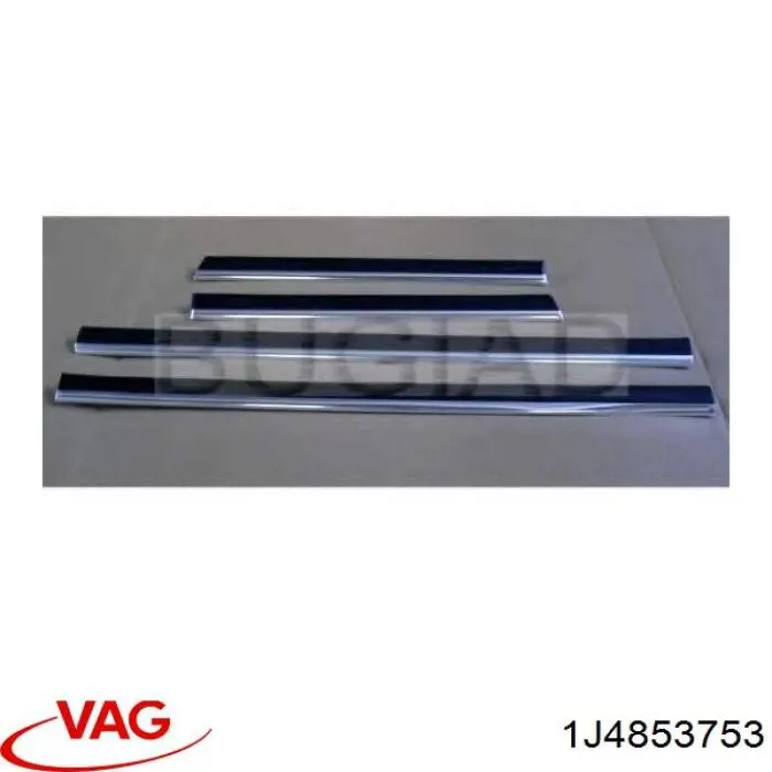 Купити 1J4853753D VAG Молдинг задніх лівих дверей