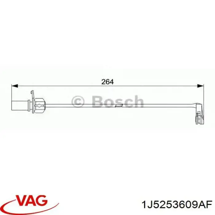 Купити 1J5253609AF VAG Глушник вихлопних газів кінцевий