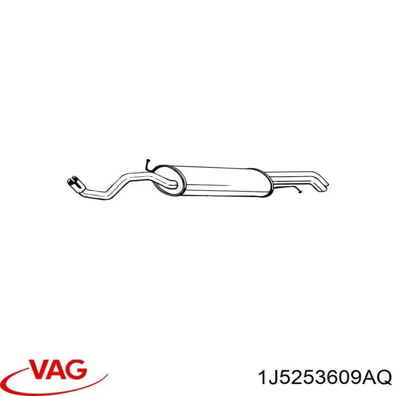 Вихлопна труба VAG 1J5253609AQ ціна, від 115.57 USD
