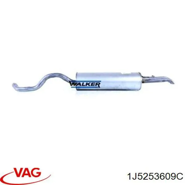 1J5253609C VAG Глушник, задня частина