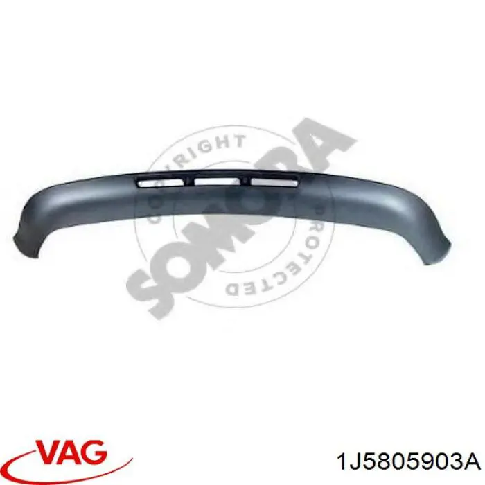 1J5805903A VAG Сплитер переднього бампера