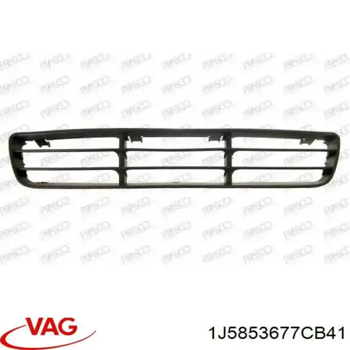 Решітка переднього бампера, центральна VAG 1J5853677CB41 ціна, від 5.33 USD