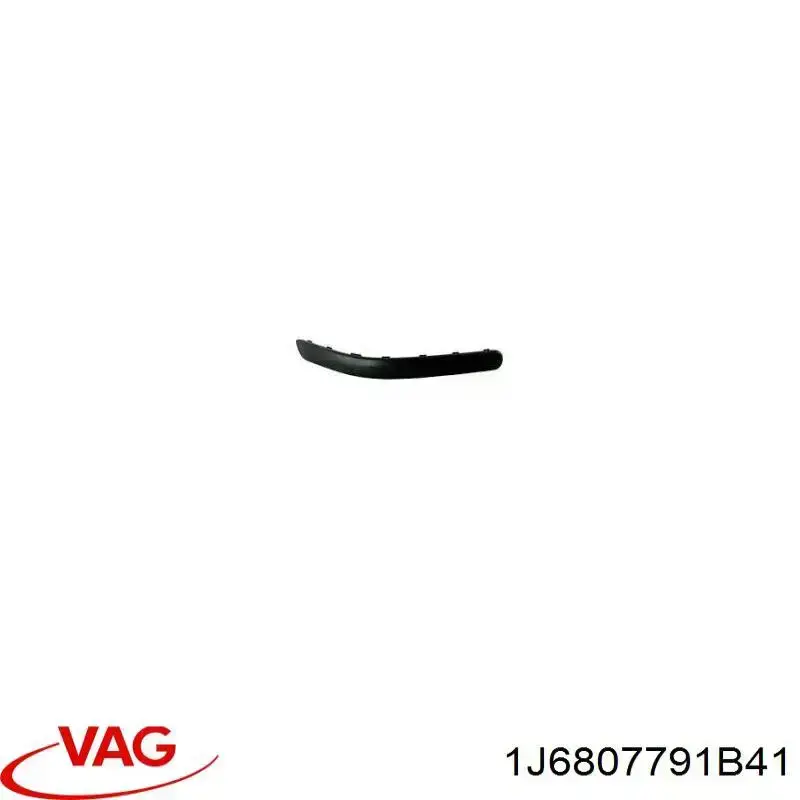 1J6807791B41 VAG Молдинг бампера заднього, лівий