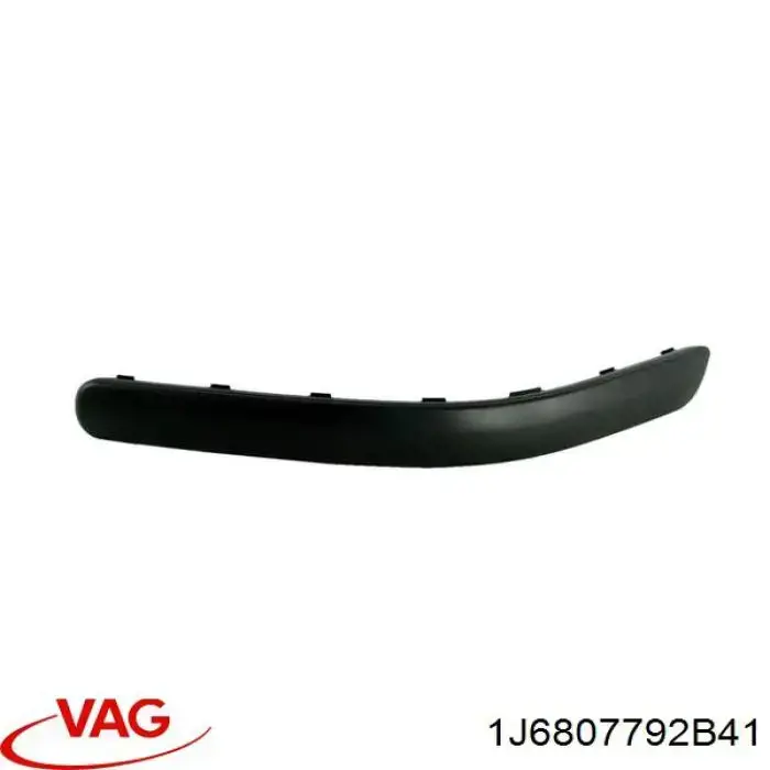 Купити 1J6807792B41 VAG Накладка бампера заднього, права
