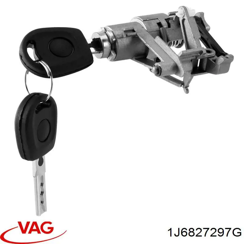 Лічинка замка багажника (двері 3/5-х задніх) VAG 1J6827297D ціна, від 11.21 USD