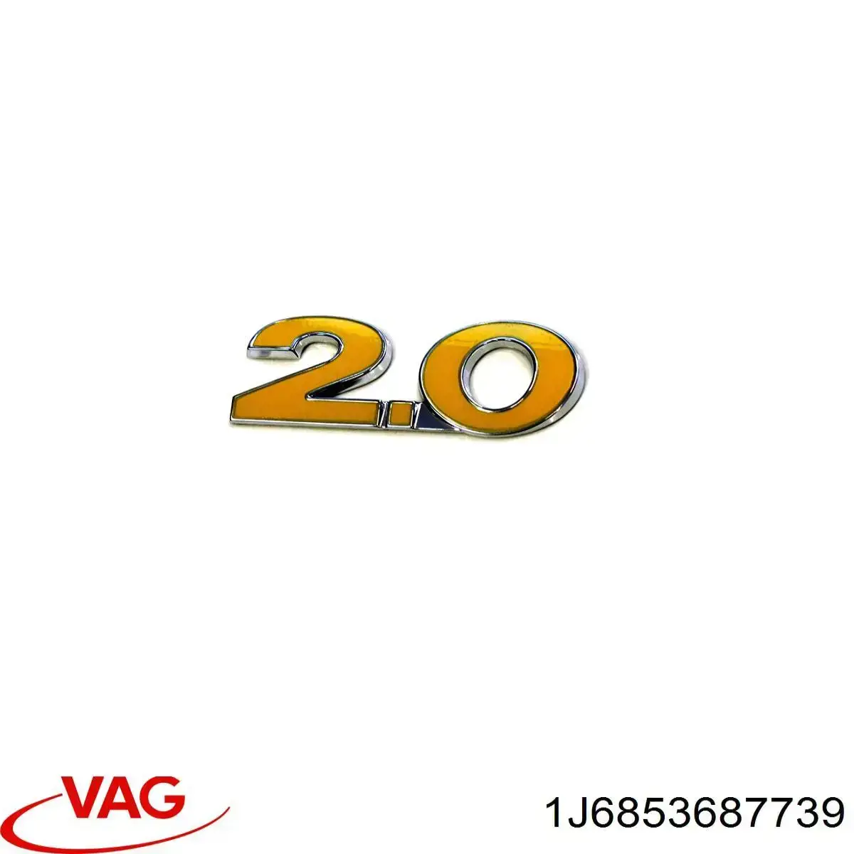 Фірмовий значок на кришку багажника VAG 1J6853687739