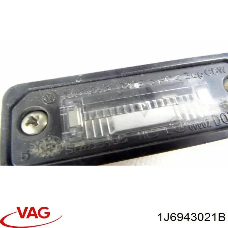 Ліхтар підсвічування заднього номерного знака 1J6943021B VAG