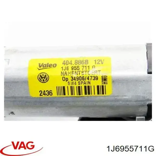 Моторчик заднього склоочисника 1J6955711G VAG