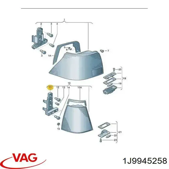 Купити 1J9945258 VAG 