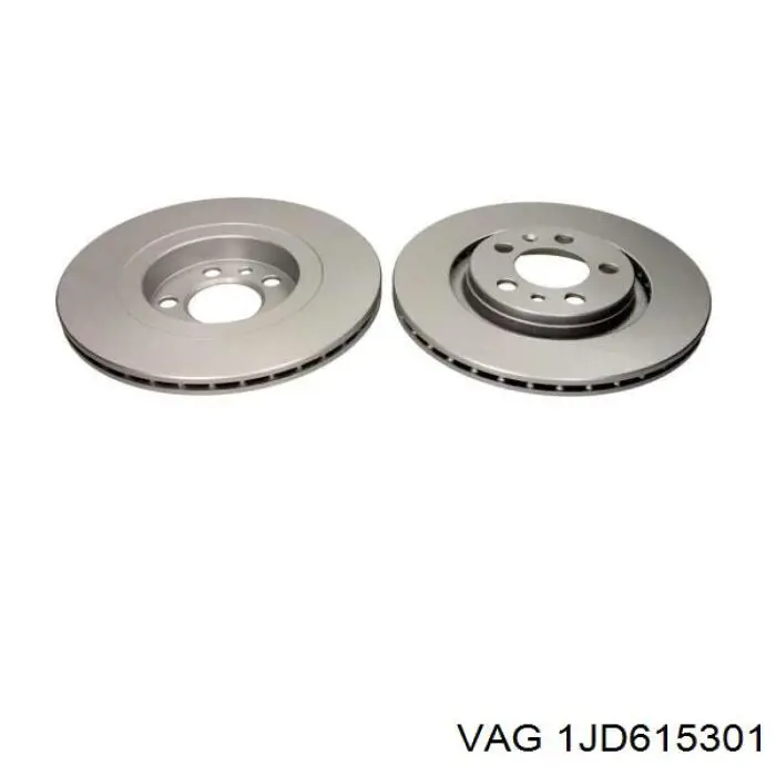 Диск переднього гальма VAG 1JD615301 ціна, від 29.86 USD