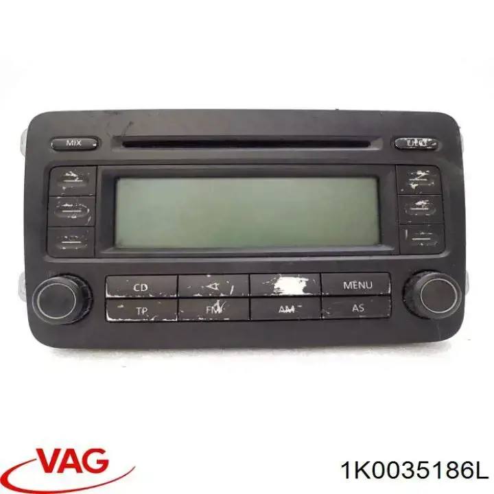 Магнітола (радіо AM/FM) VAG 1K0035186L ціна, від 10.36 USD